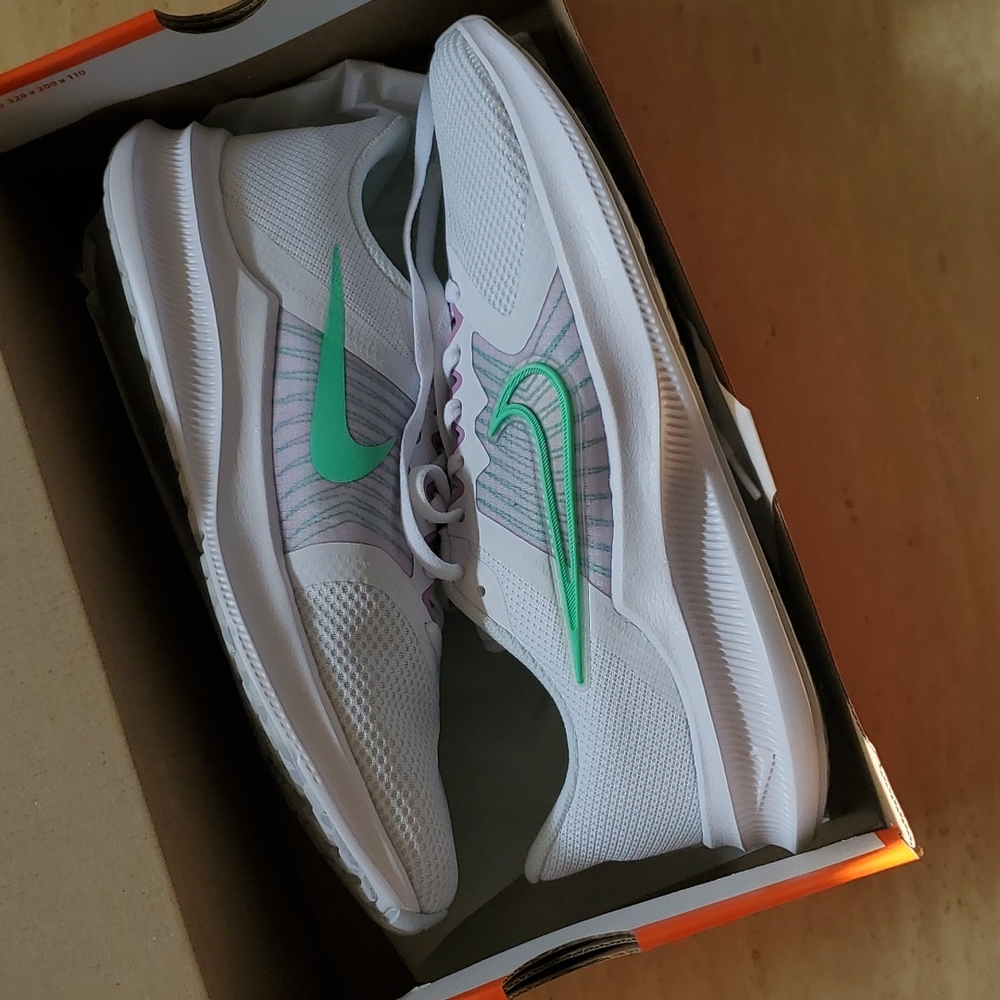 Women's Nike Downshifter shoes size 10 NEW IN BOX white